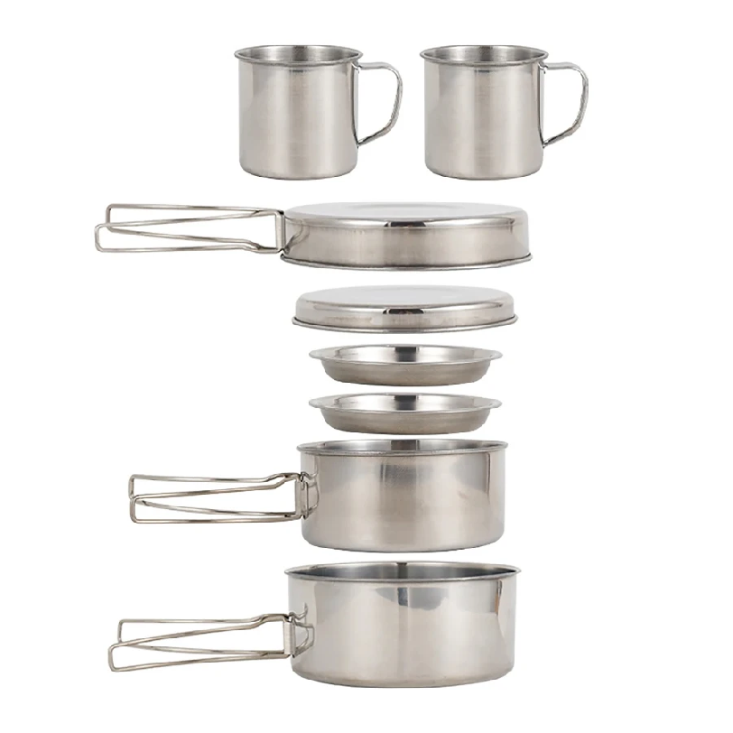 Camping Cooking Essentials - طقم أواني طهي للتخييم مكون من
