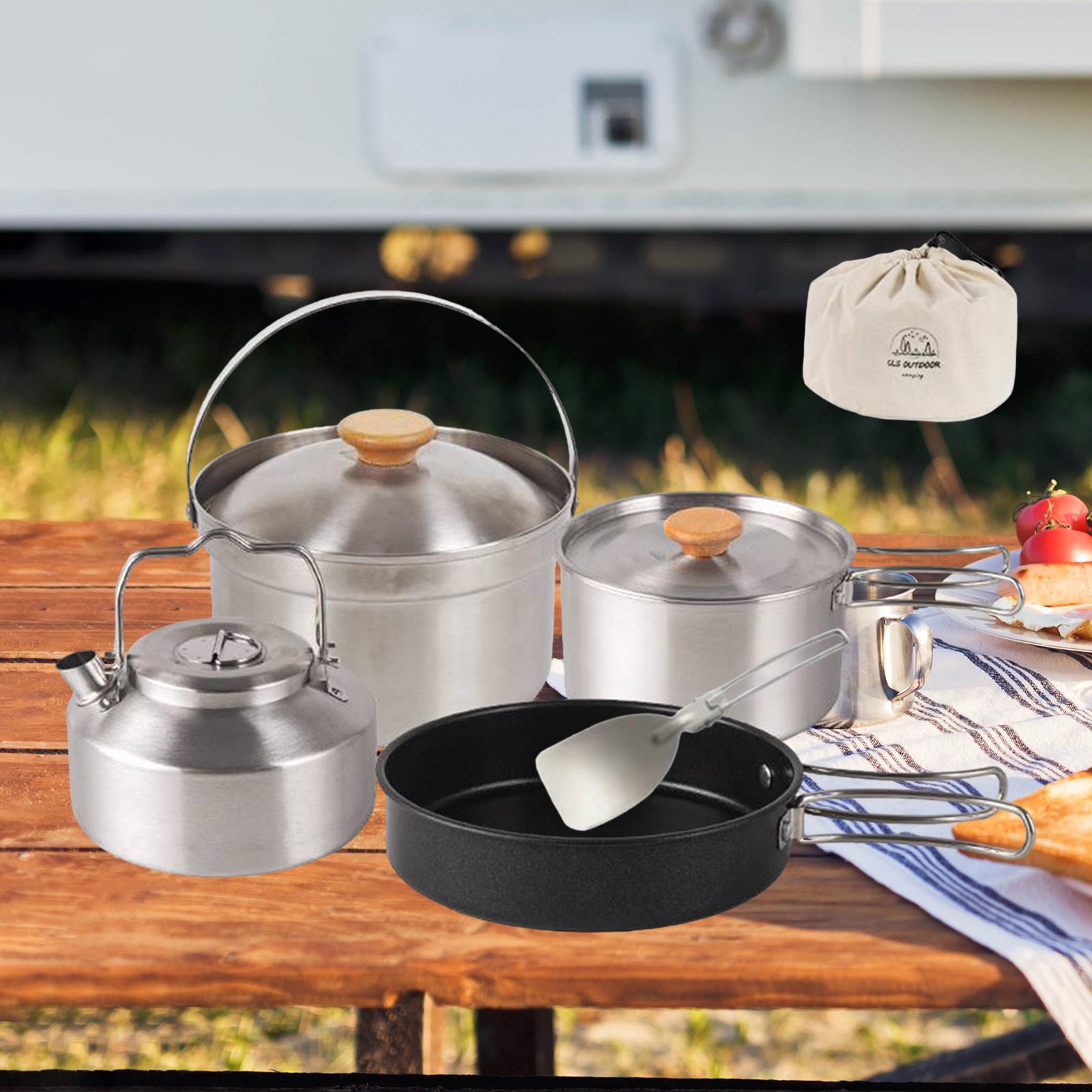 Camping Cooking Handle - أدوات طهي للتخييم، مقلاة محمولة غير