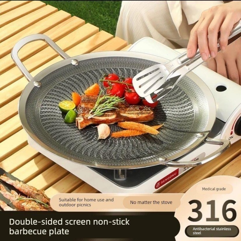 Camping Cooking Gas Stove - مقلاة شواء متعددة الوظائف من الفولاذ
