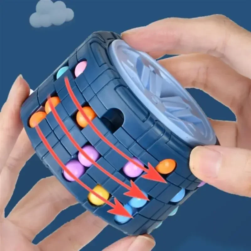 Fire Starter Cube - لعبة مكعبات اسطوانية ثلاثية الأبعاد للأطفال
