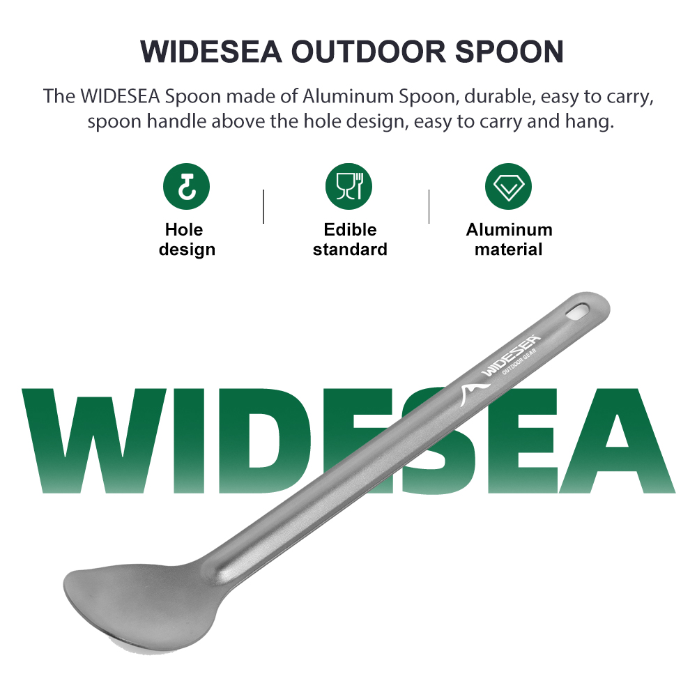 Camping Outdoor Cooking Table - ملعقة تخييم من الألومنيوم من WIDESEA