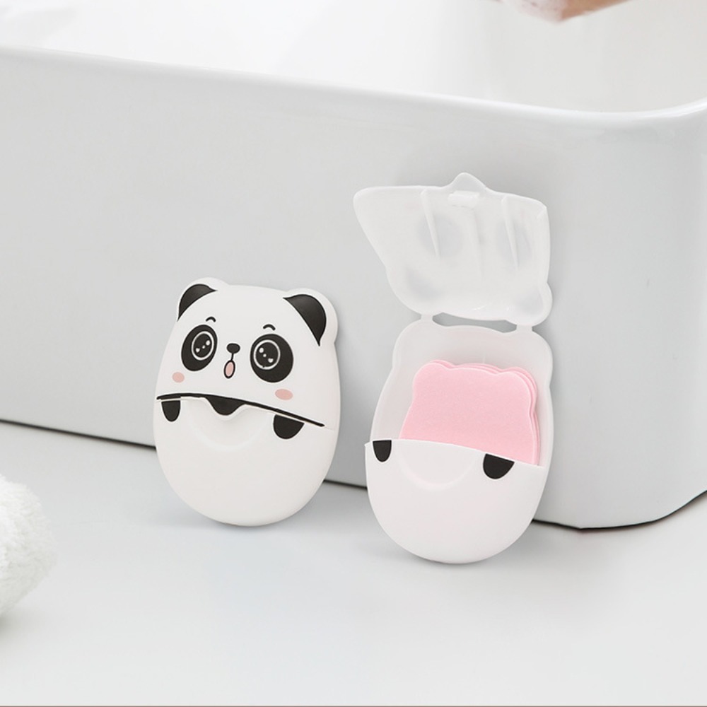 Biodegradable Soap Camp - صابون الباندا للسفر ، 50 قطعة