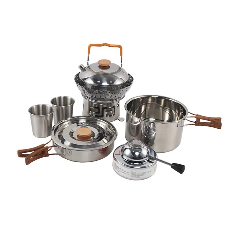 Quality Camping Cooking Set - طقم أدوات طهي محمول عالي الجودة