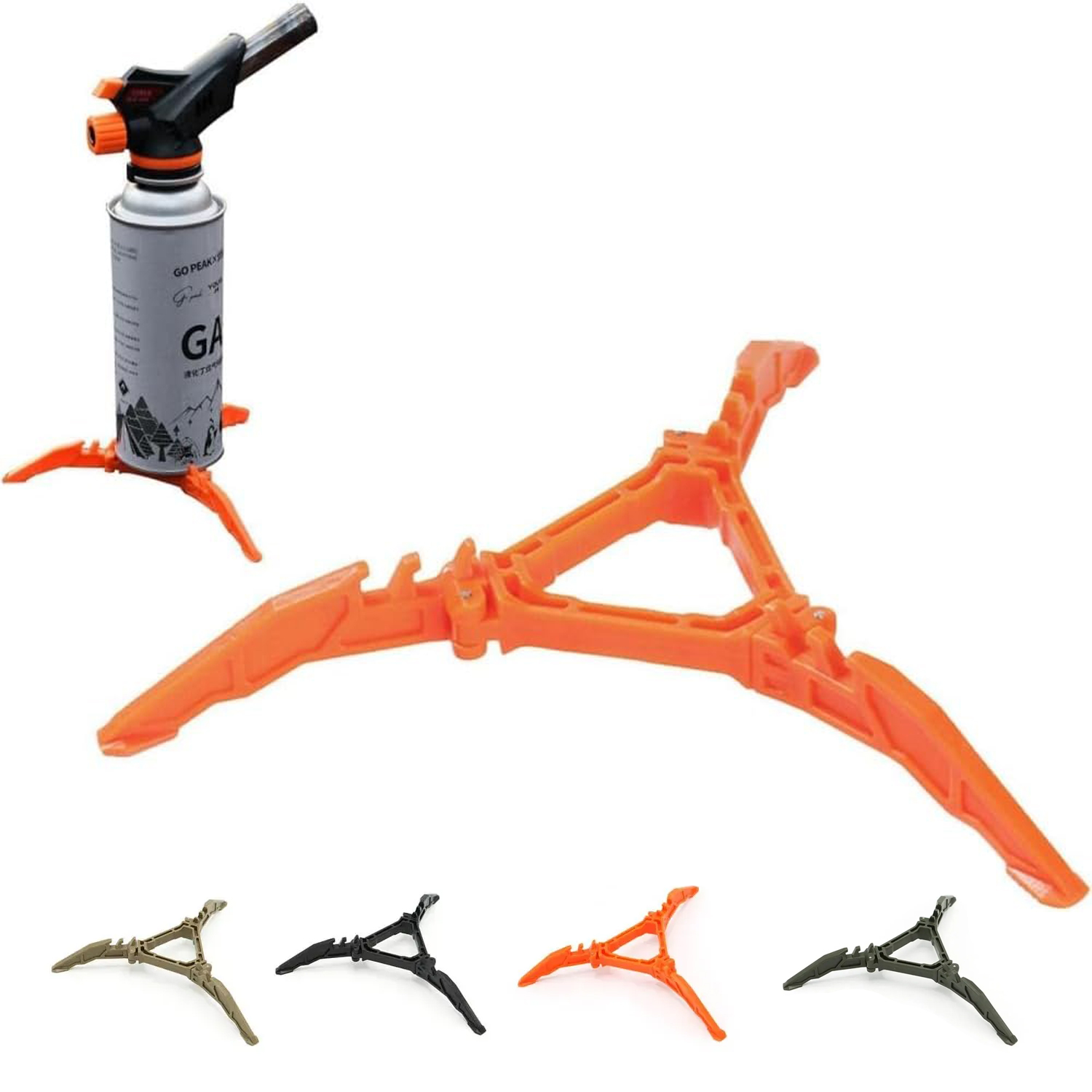 Camping Cooking Gas Stove - حامل خزان الوقود القابل للطي، مثبت