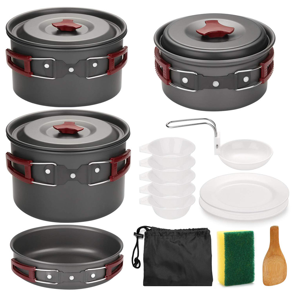 Camping Cooking Essentials - طقم أدوات طهي للتخييم في الهواء