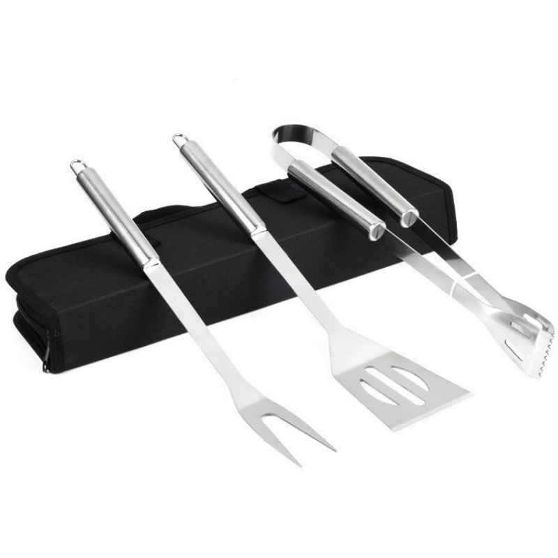 Camping Cooking Essentials - مجموعة أدوات للشواء من الفولاذ المقاوم