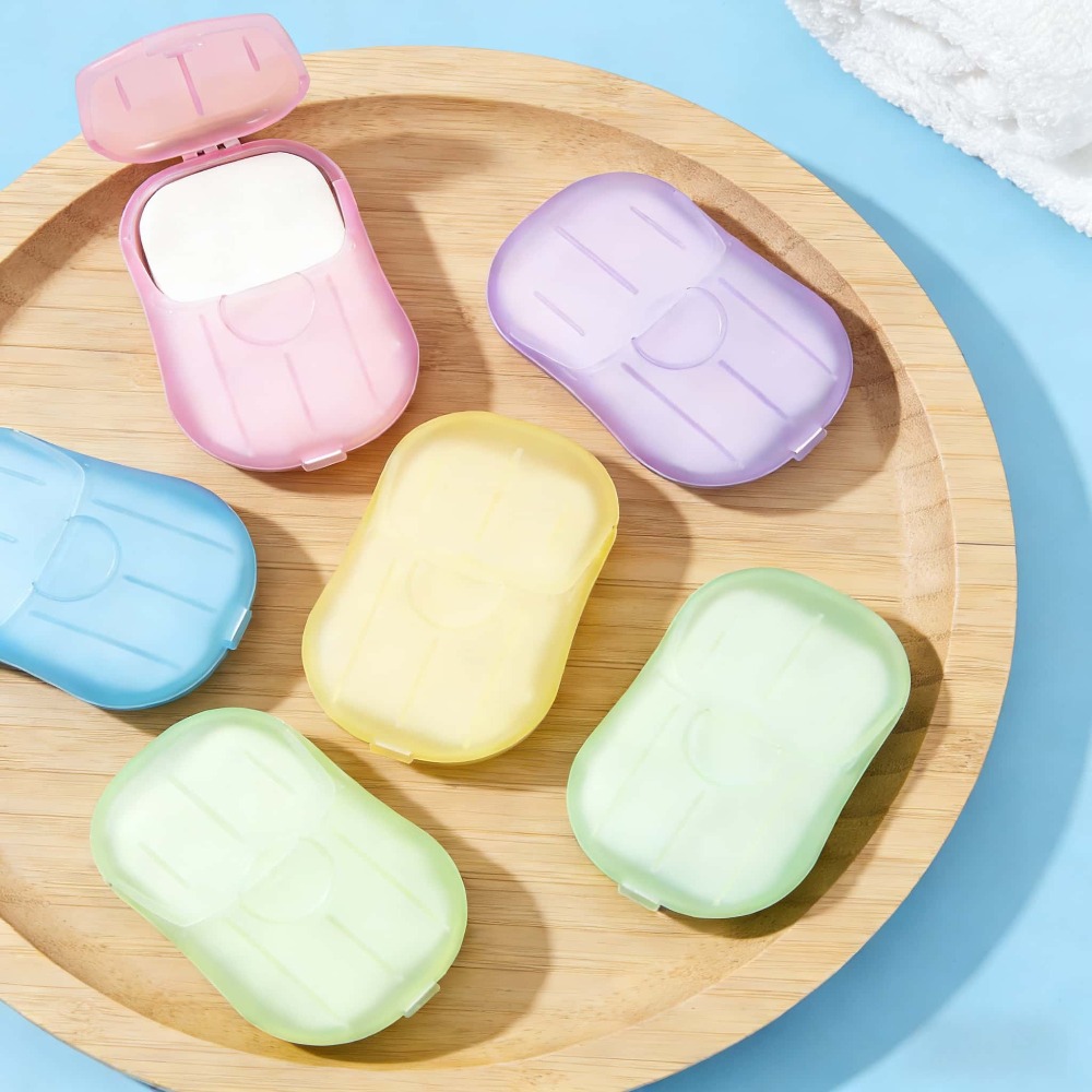 Biodegradable Soap Camp - أوراق صابون ورقية محمولة قابلة للتحلل