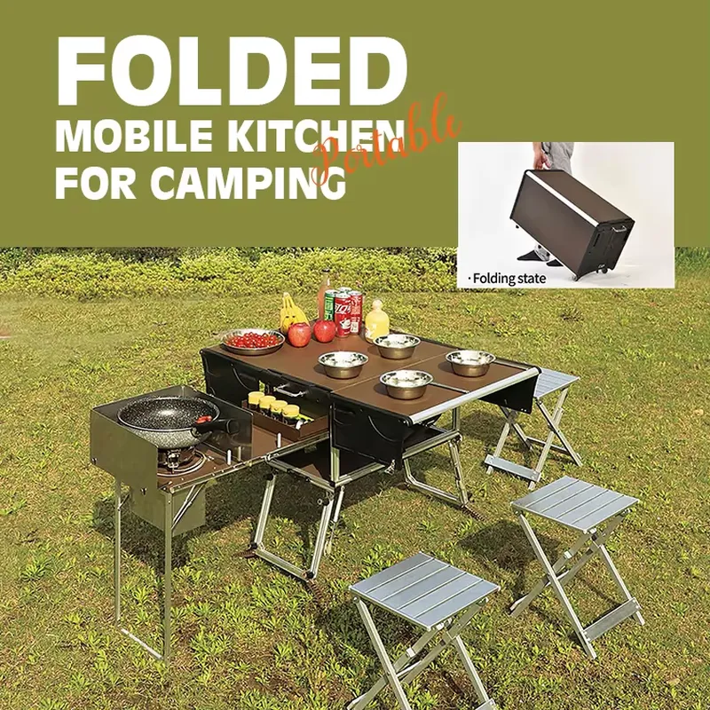 مجموعة طهي خارجية قابلة للطي ع - مراجعة Quality Camping Cooking Set وسعره