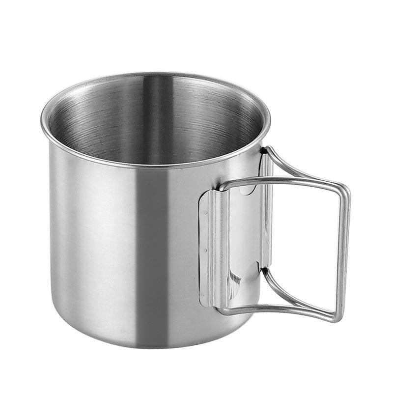 260/350/600 مللي الفولاذ المقا - مراجعة Quality Camping Cooking Set وسعره