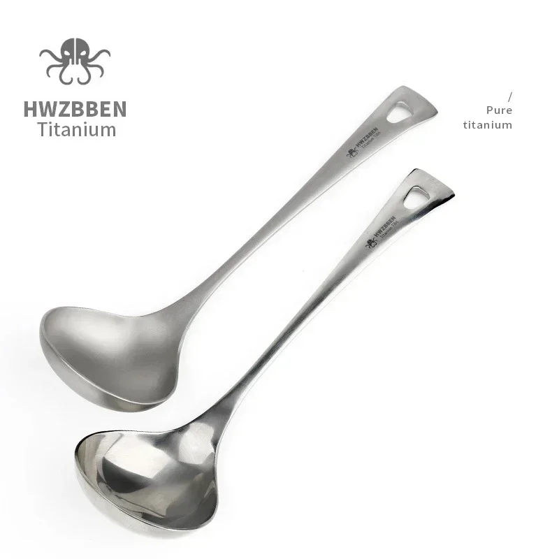 HWZBBEN-ملاعق حساء التيتانيوم  - مراجعة Camping Cooking Handle وسعره
