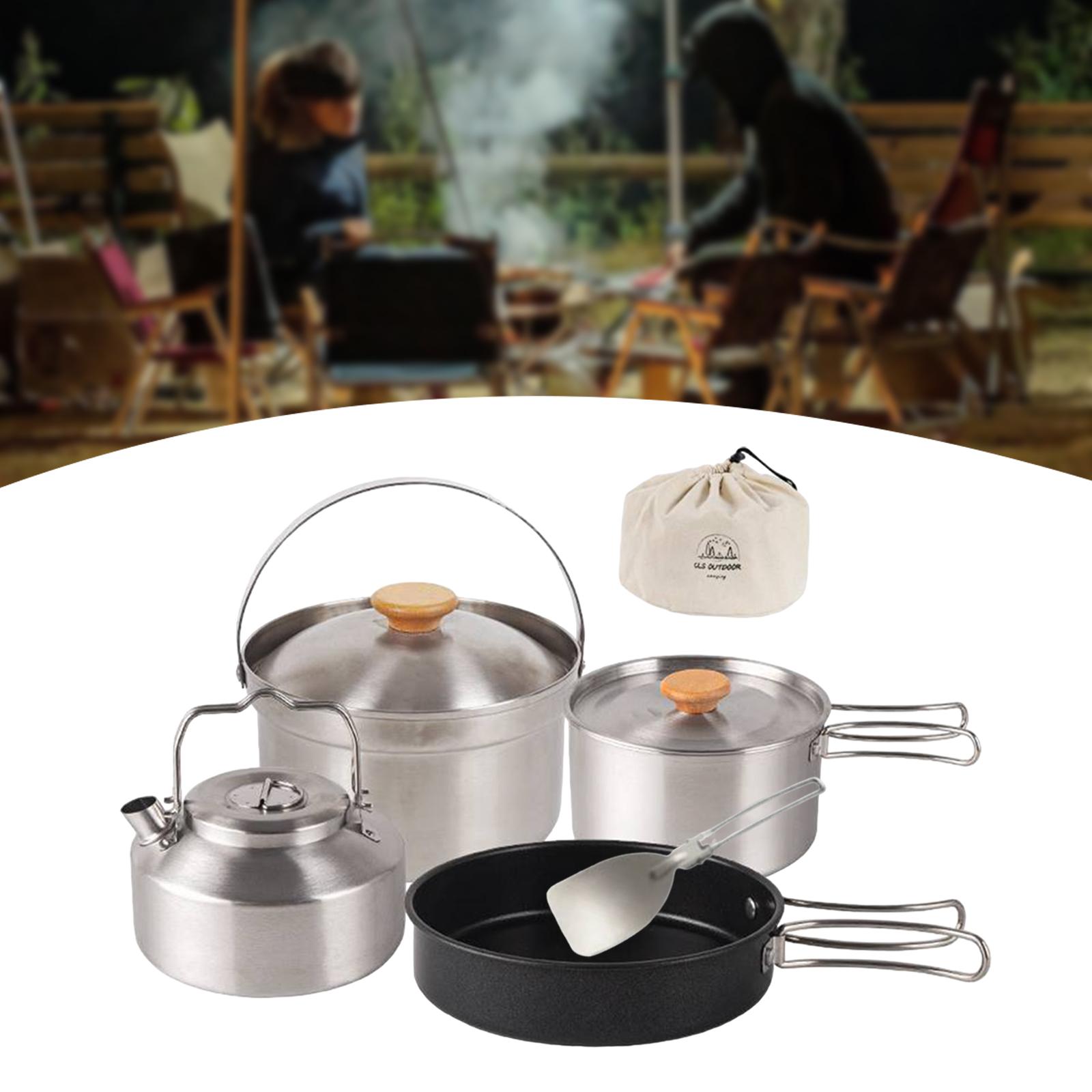 أدوات طهي للتخييم، مقلاة محمول - مراجعة Camping Cooking Handle وسعره