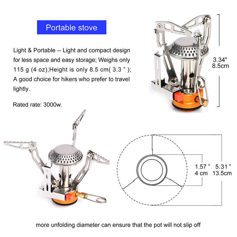 Widesea قطعة واحدة موقد غاز 35 - مراجعة Camping Cooking No Gas وسعره