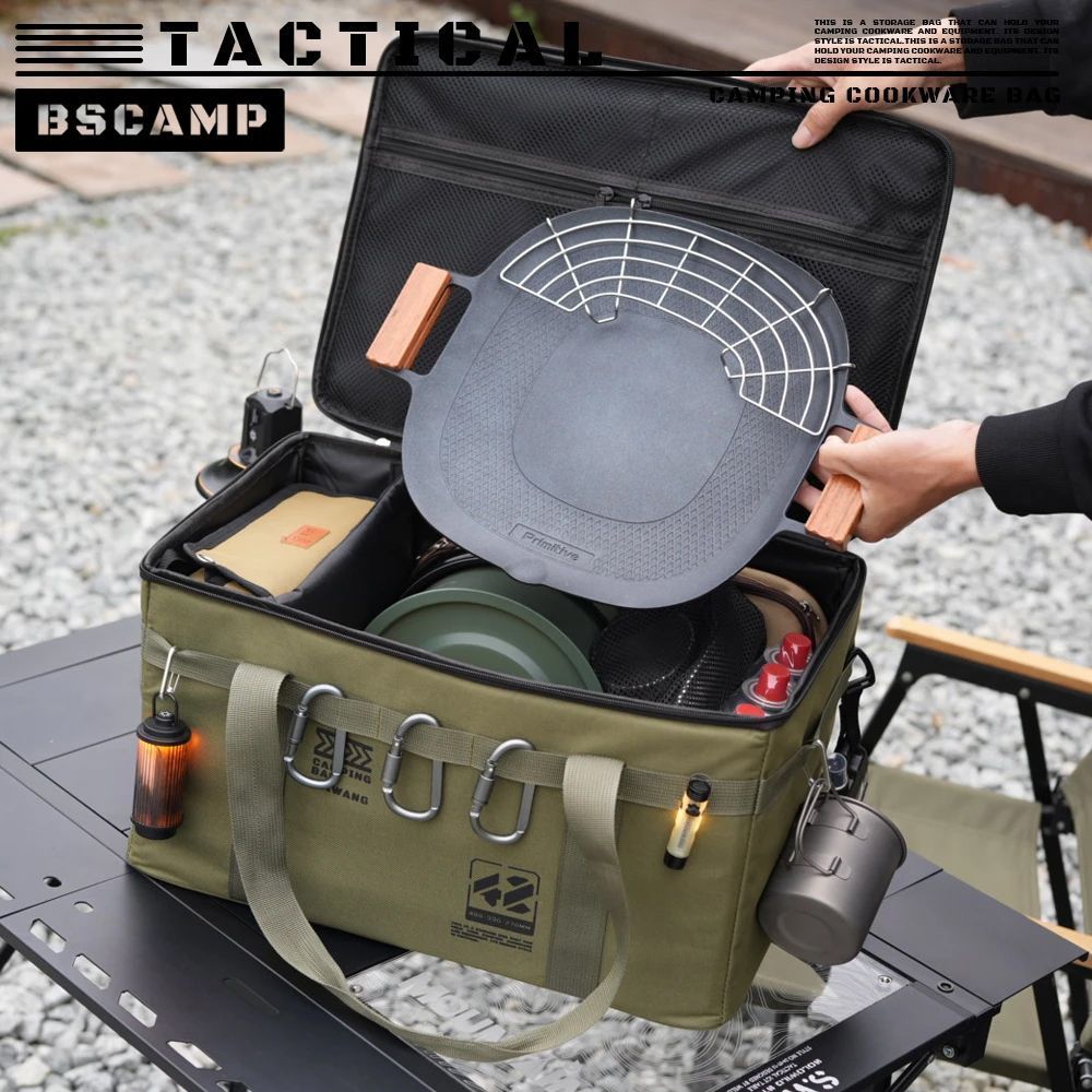 حقيبة تخزين للتخييم في الهواء  - مراجعة Camping Outdoor Cooking Table وسعره