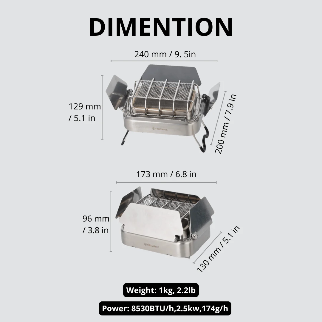 النار القيقب عباد الشمس X موقد - مراجعة Camping Cooking Gas Stove وسعره