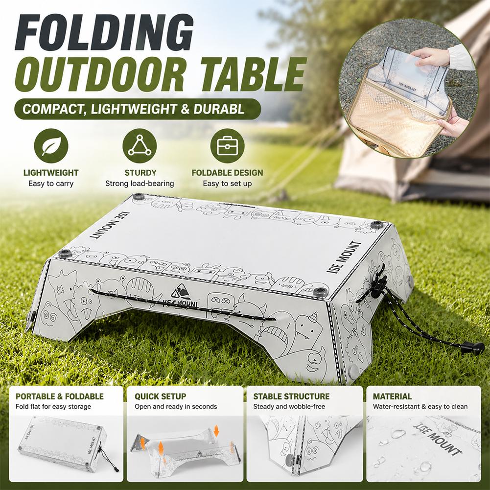طاولة تخييم محمولة متعددة الطي - مراجعة Camping Outdoor Cooking Table وسعره