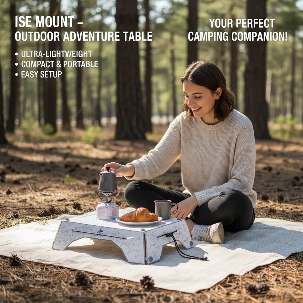 طاولة تخييم محمولة متعددة الطي - مراجعة Camping Outdoor Cooking Table وسعره