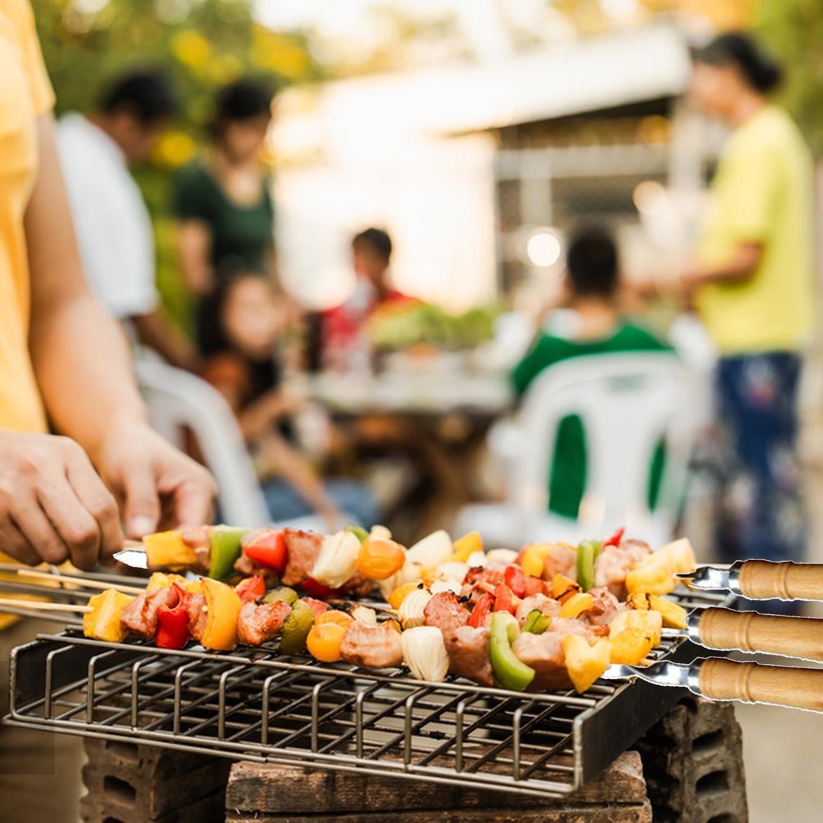 أسياخ شواء معدنية أسياخ شواء 6 - مراجعة Camping Cooking Vegetables وسعره