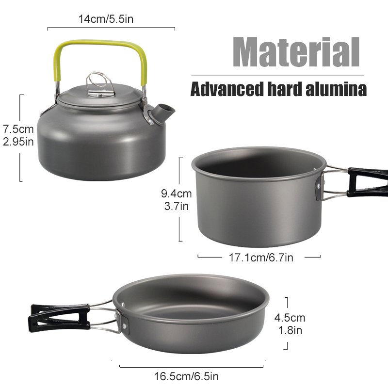WESTTUNE التخييم طقم حلل استان - مراجعة Camping Cooking Essentials وسعره