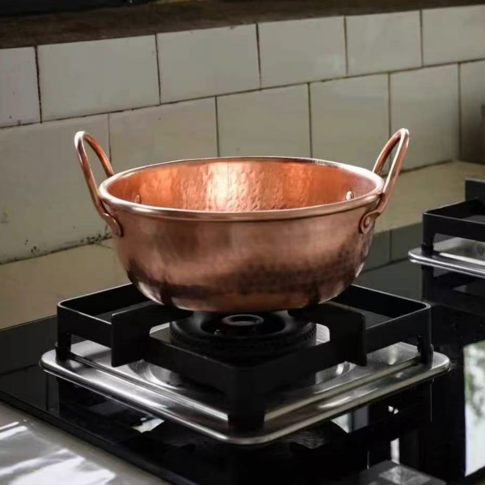 وعاء نحاسي عتيق، وعاء طعام للت - مراجعة Vintage Camping Cooking Set وسعره