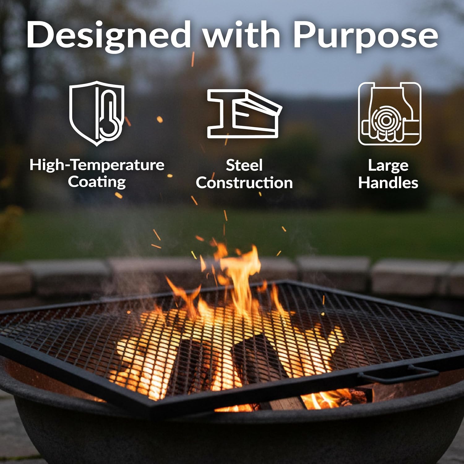 شبكة شواء فولاذية متينة مقاس 4 - مراجعة Camping Cooking Handle وسعره