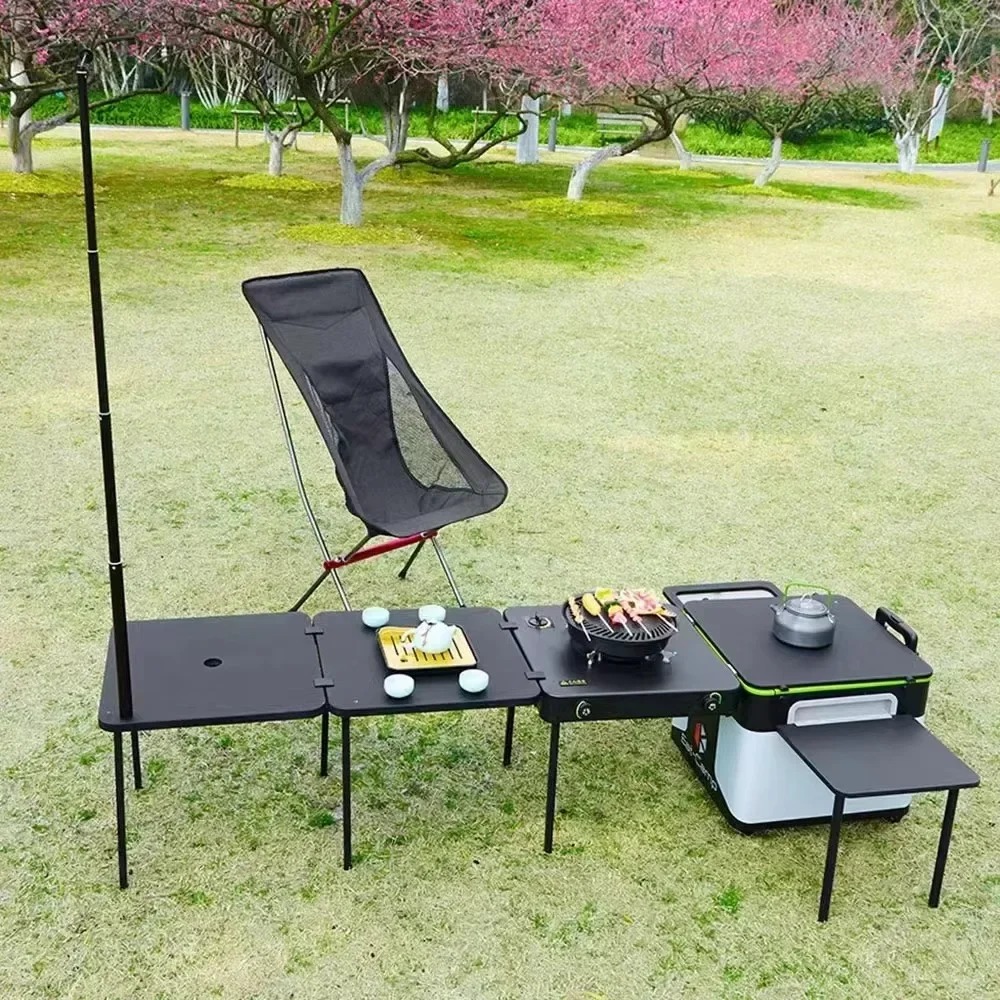 JWQ-007 صندوق مطبخ محمول عالي  - مراجعة Quality Camping Cooking Set وسعره