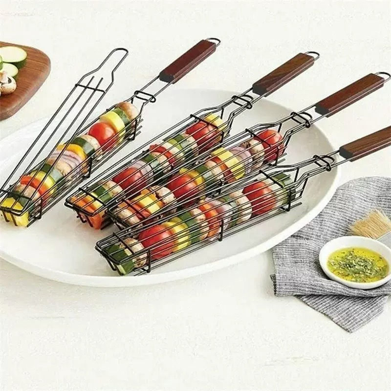 سلة شواء محمولة للحوم والخضروا - مراجعة Camping Cooking Vegetables وسعره