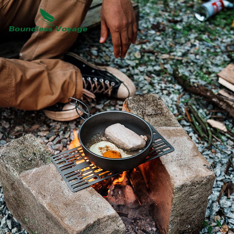 طبق شواء شواء من التيتانيوم ،  - مراجعة Camping Cooking Disc وسعره