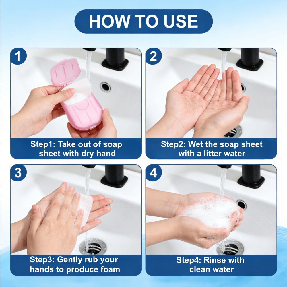 أوراق صابون ورقية محمولة قابلة - مراجعة Biodegradable Soap Camp وسعره